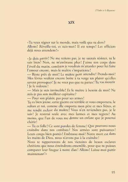 Page 95, extrait de texte de L'Ordre et le Royaume, version littéraire